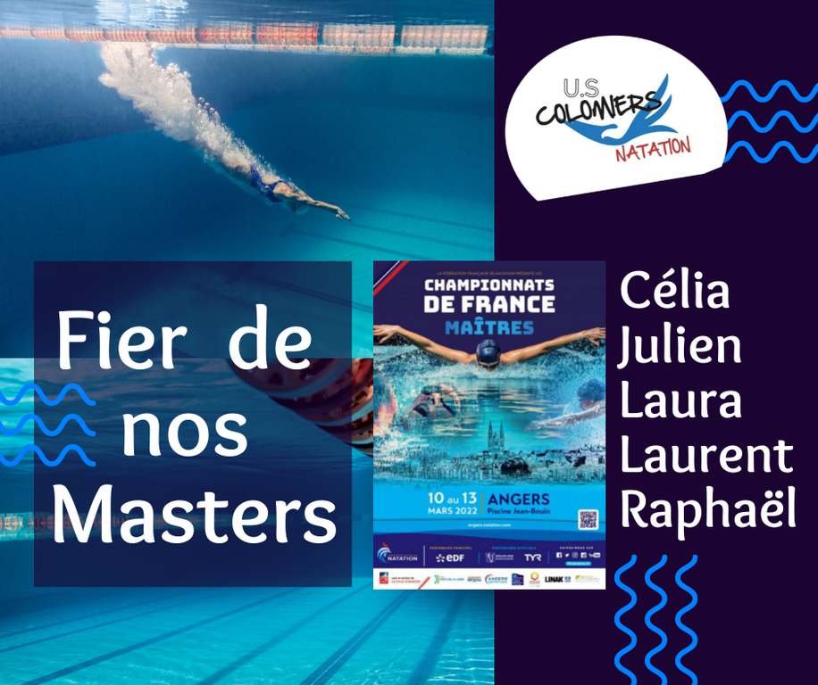 Nos Masters aux Championnats de France à Angers