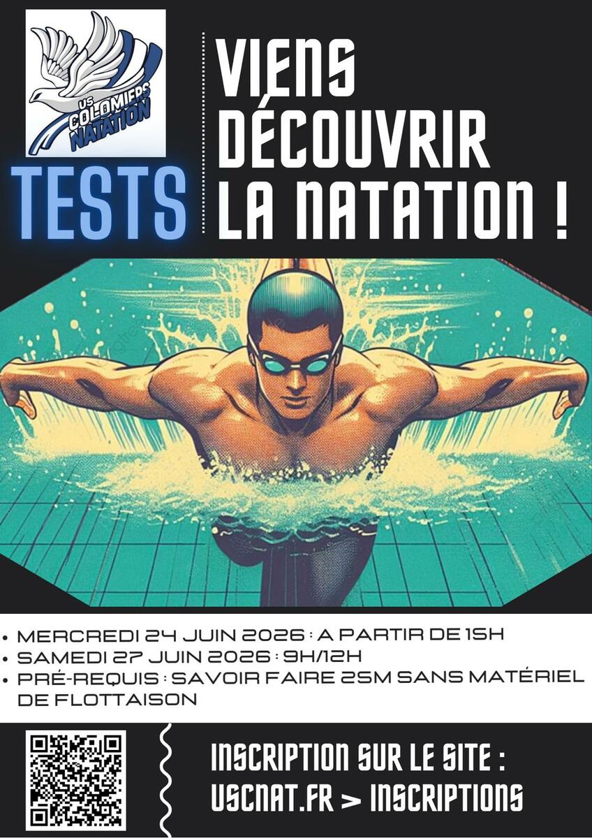 Inscriptions ouvertes pour les tests 2026-2027