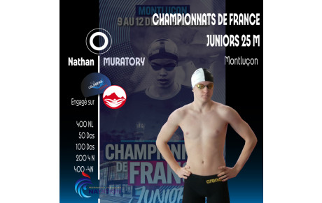 CHAMPIONNATS DE FRANCE Juniors en 25 m 